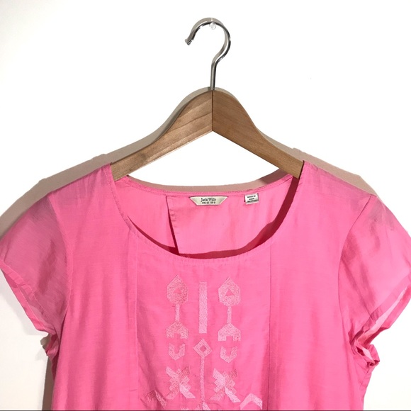 Jack Wills Cinched Waist Embroidered Dress - Picture 2 of 3